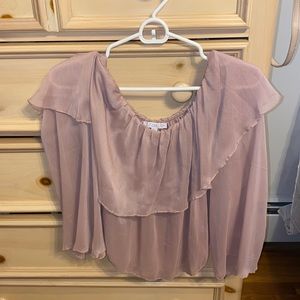 Sheer flowy blouse